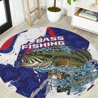 Largemouth Bass Tournament Fishing Round Carpet