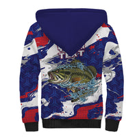 Personalized Largemouth Bass Tournament Fishing Sherpa Hoodie