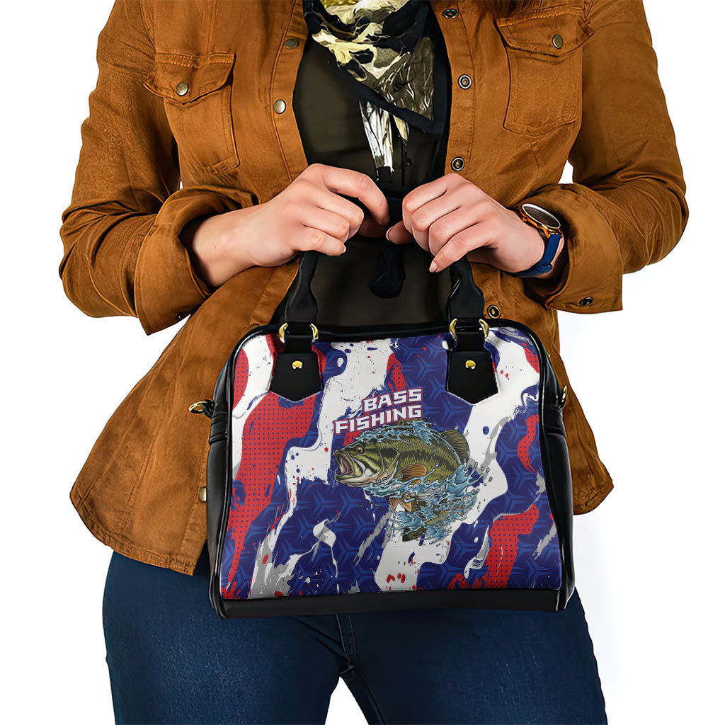 Largemouth Bass Tournament Fishing Shoulder Handbag