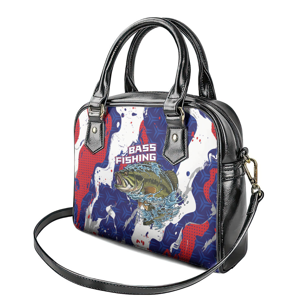 Largemouth Bass Tournament Fishing Shoulder Handbag