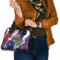 Largemouth Bass Tournament Fishing Shoulder Handbag
