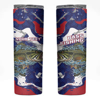 Personalized Largemouth Bass Tournament Fishing Skinny Tumbler