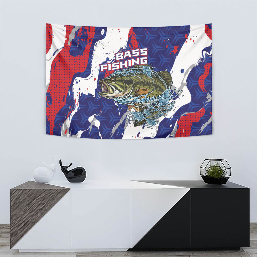 Largemouth Bass Tournament Fishing Tapestry