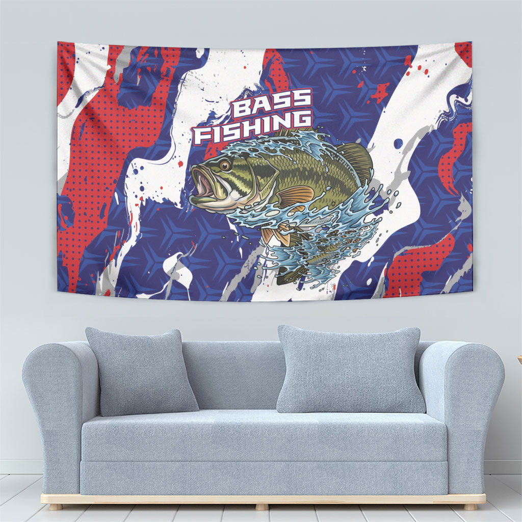 Largemouth Bass Tournament Fishing Tapestry
