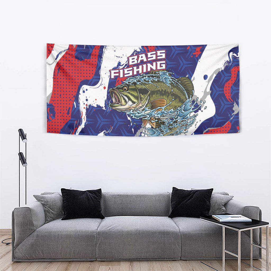 Largemouth Bass Tournament Fishing Tapestry