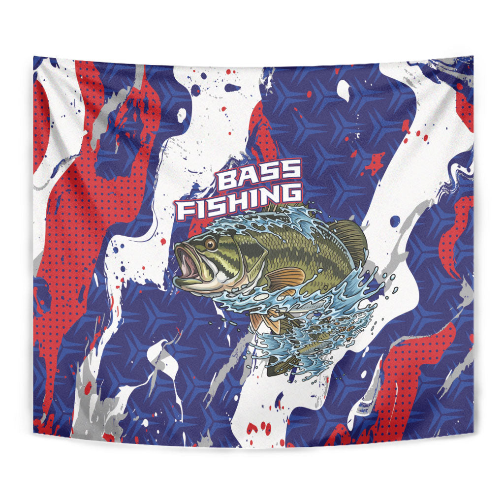 Largemouth Bass Tournament Fishing Tapestry