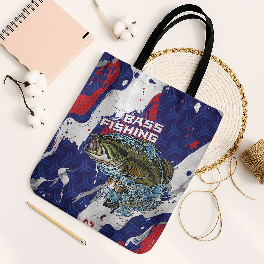 Largemouth Bass Tournament Fishing Tote Bag