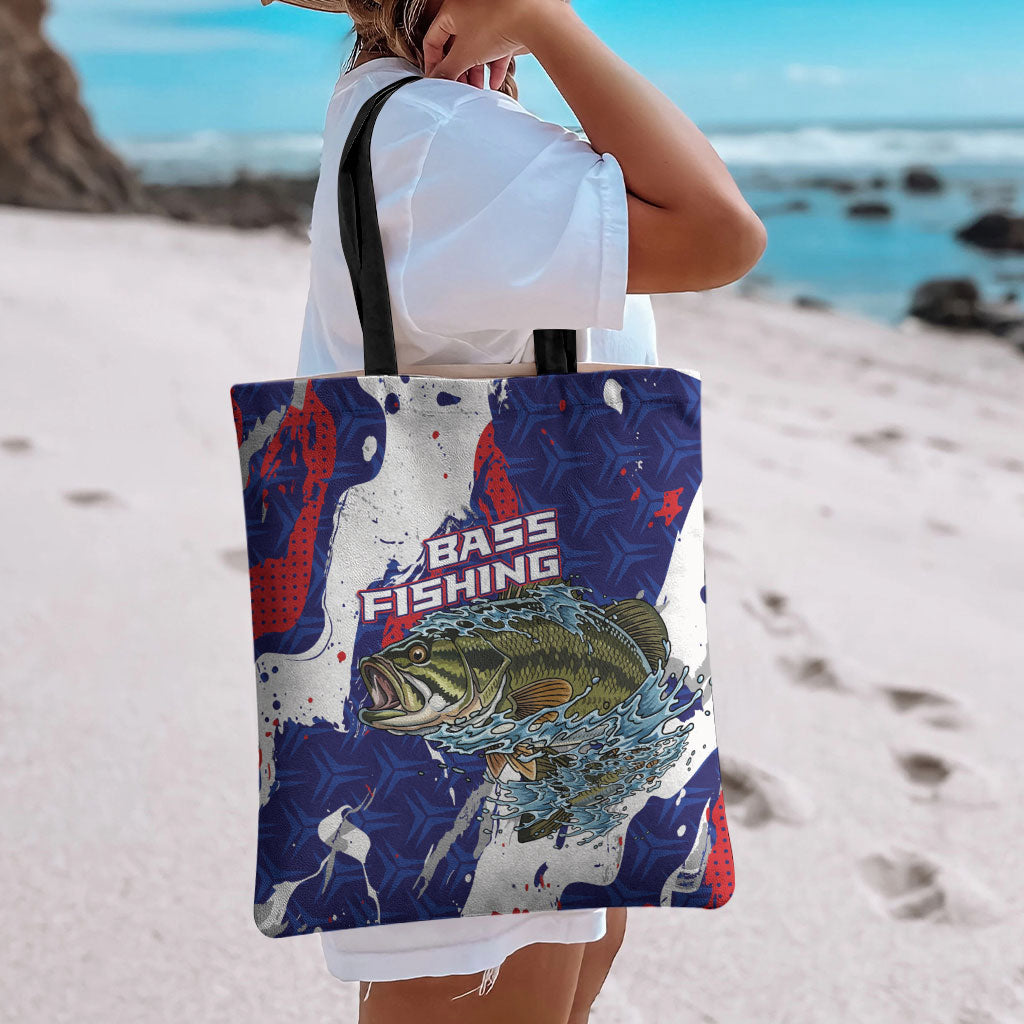 Largemouth Bass Tournament Fishing Tote Bag