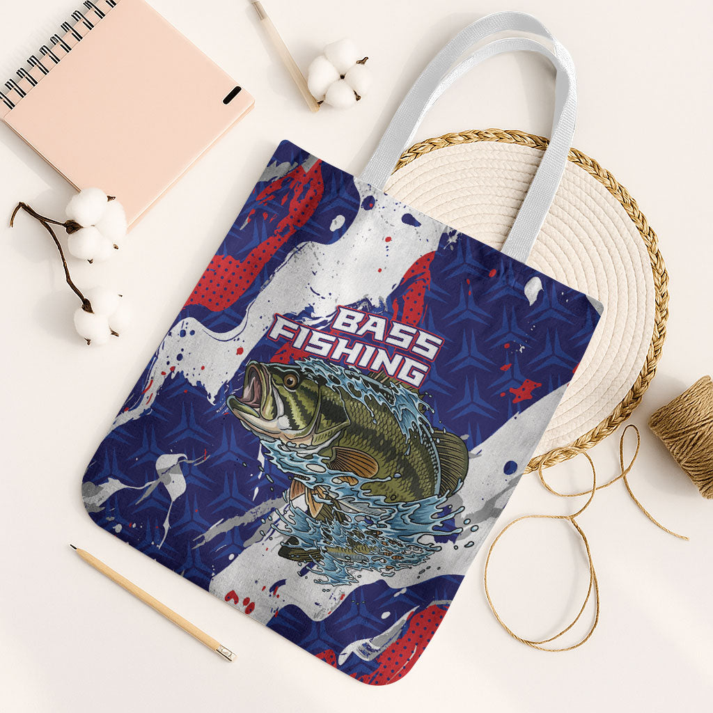 Largemouth Bass Tournament Fishing Tote Bag