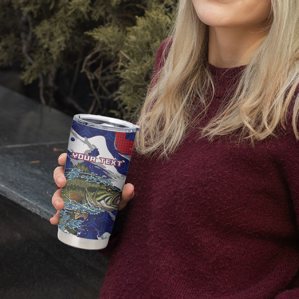 Personalized Largemouth Bass Tournament Fishing Tumbler Cup