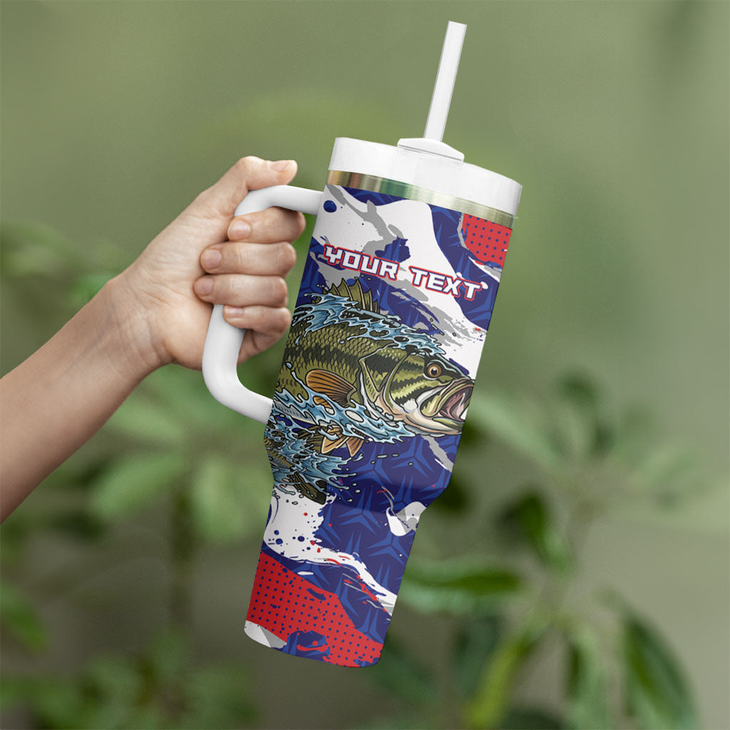 Personalized Largemouth Bass Tournament Fishing Tumbler With Handle