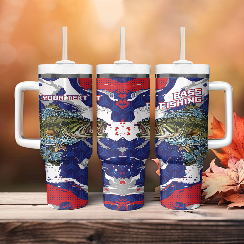 Personalized Largemouth Bass Tournament Fishing Tumbler With Handle