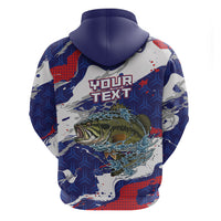 Personalized Largemouth Bass Tournament Fishing Zip Hoodie