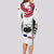 Samoa Rugby Long Sleeve Bodycon Dress Go Champions World Cup 2023 Polynesian Unique - Wonder Print Shop