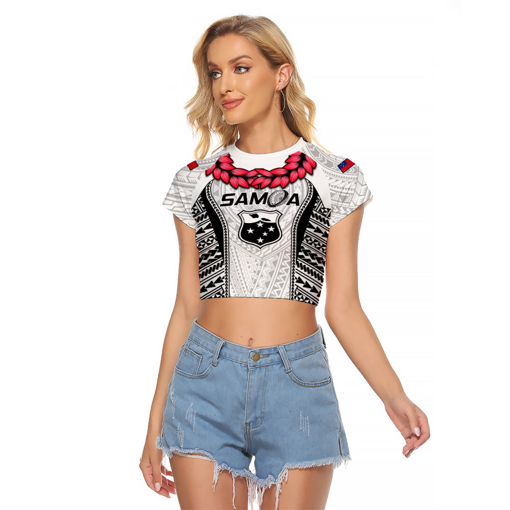 Samoa Rugby Raglan Cropped T Shirt Go Champions World Cup 2023 Polynesian Unique - Wonder Print Shop