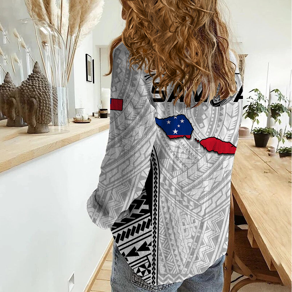 Samoa Rugby Women Casual Shirt Go Champions World Cup 2023 Polynesian Unique - Wonder Print Shop