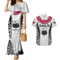 Custom Samoa Rugby Couples Matching Mermaid Dress and Hawaiian Shirt Go Champions World Cup 2023 Polynesian Unique LT9 - Wonder Print Shop