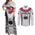 Custom Samoa Rugby Couples Matching Off Shoulder Maxi Dress and Long Sleeve Button Shirts Go Champions World Cup 2023 Polynesian Unique LT9 - Wonder Print Shop