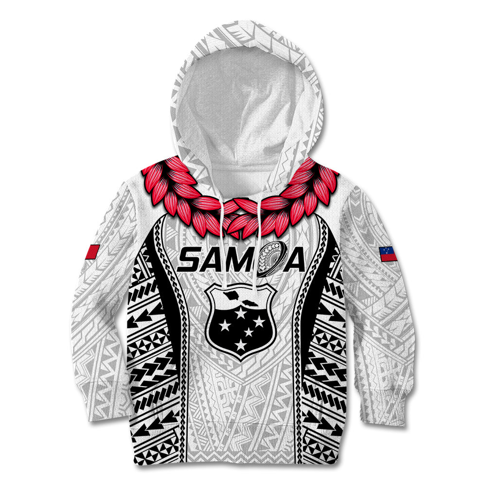 Custom Samoa Rugby Kid Hoodie Go Champions World Cup 2023 Polynesian Unique - Wonder Print Shop