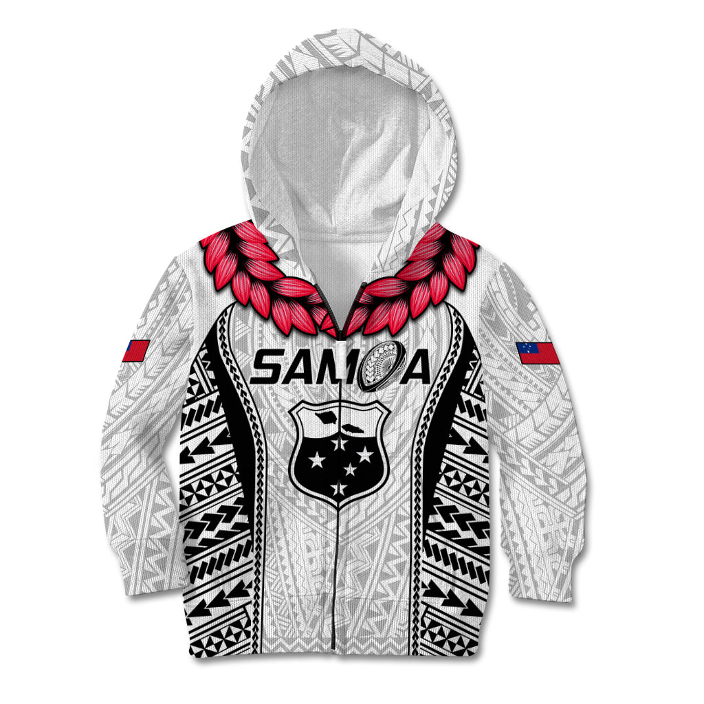 Custom Samoa Rugby Kid Hoodie Go Champions World Cup 2023 Polynesian Unique - Wonder Print Shop