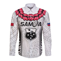 Custom Samoa Rugby Long Sleeve Button Shirt Go Champions World Cup 2023 Polynesian Unique - Wonder Print Shop