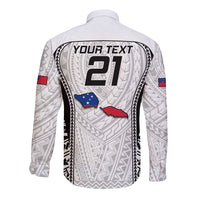 Custom Samoa Rugby Long Sleeve Button Shirt Go Champions World Cup 2023 Polynesian Unique - Wonder Print Shop