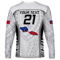 Custom Samoa Rugby Long Sleeve Shirt Go Champions World Cup 2023 Polynesian Unique - Wonder Print Shop