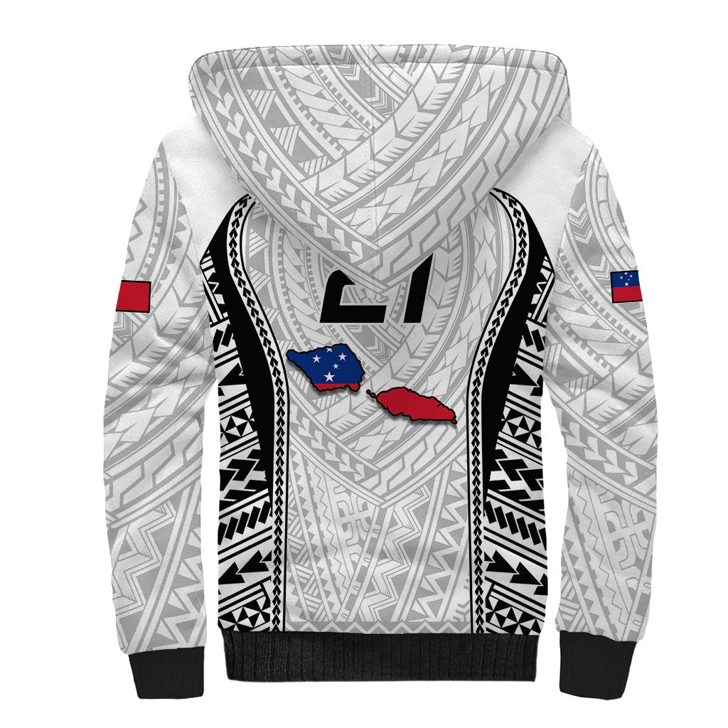 Custom Samoa Rugby Sherpa Hoodie Go Champions World Cup 2023 Polynesian Unique - Wonder Print Shop