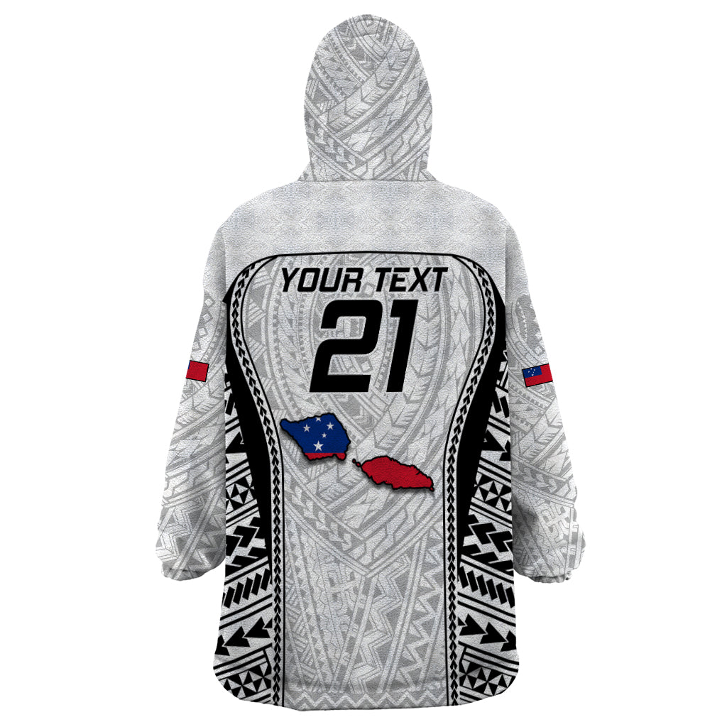 Custom Samoa Rugby Wearable Blanket Hoodie Go Champions World Cup 2023 Polynesian Unique - Wonder Print Shop