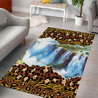 Zambian Heritage Independence 1964 Area Rug Traditional African Seamless Pattern