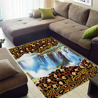 Zambian Heritage Independence 1964 Area Rug Traditional African Seamless Pattern