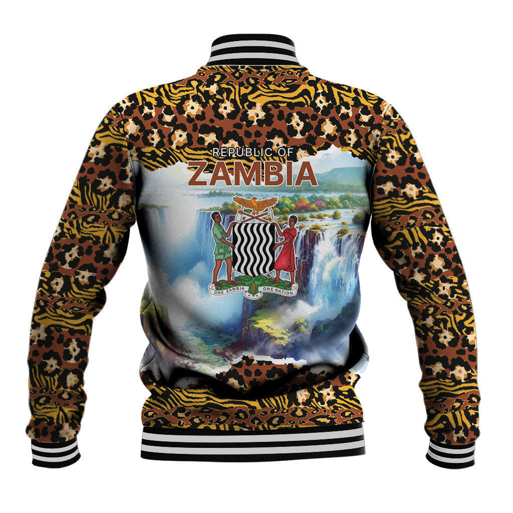 Zambian Heritage Independence 1964 Baseball Jacket Traditional African Seamless Pattern