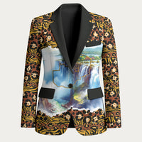 Zambian Heritage Independence 1964 Blazer Traditional African Seamless Pattern