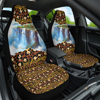 Zambian Heritage Independence 1964 Car Seat Cover Traditional African Seamless Pattern