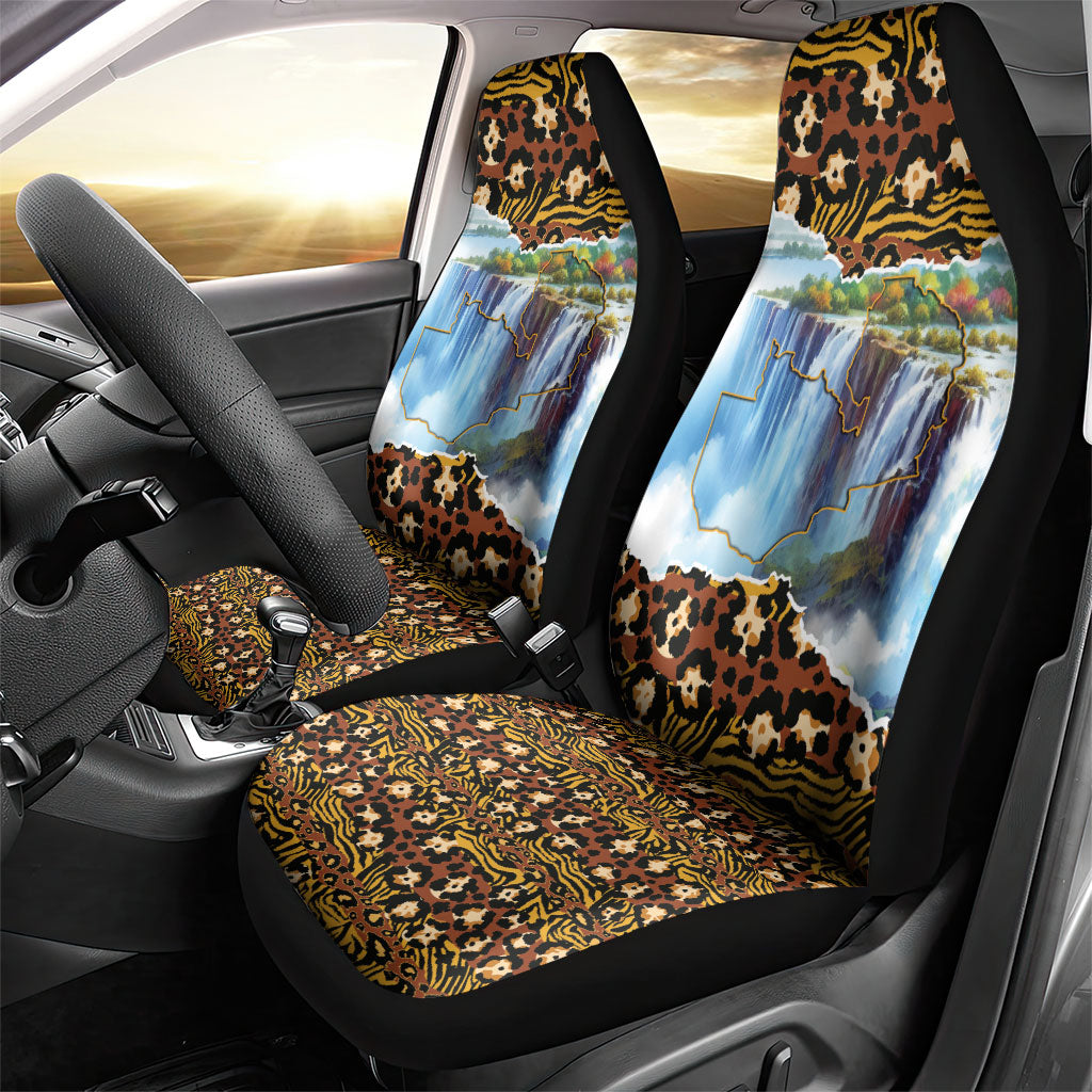 Zambian Heritage Independence 1964 Car Seat Cover Traditional African Seamless Pattern