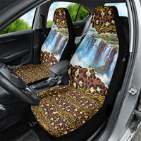 Zambian Heritage Independence 1964 Car Seat Cover Traditional African Seamless Pattern