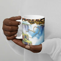 Zambian Heritage Independence 1964 Ceramic Mug Traditional African Seamless Pattern