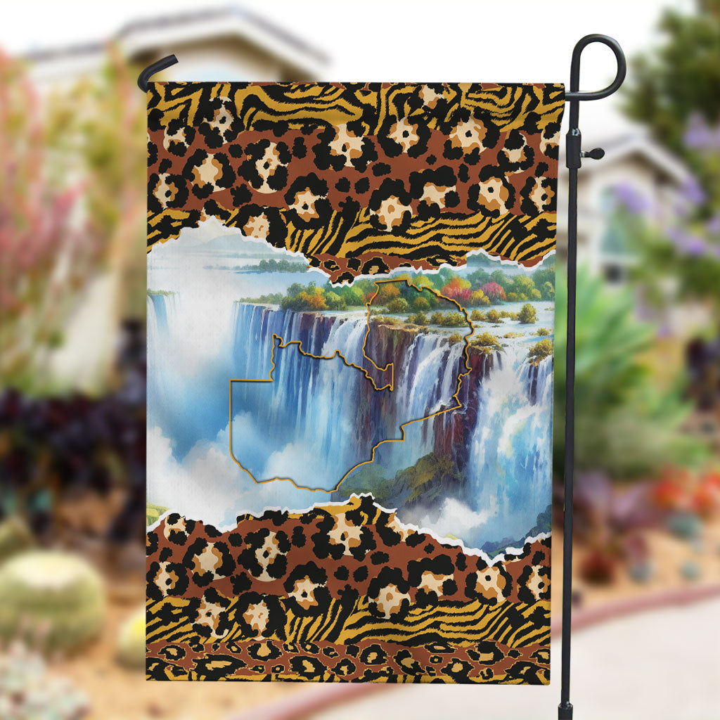 Zambian Heritage Independence 1964 Garden Flag Traditional African Seamless Pattern
