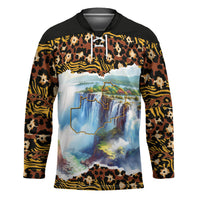Zambian Heritage Independence 1964 Hockey Jersey Traditional African Seamless Pattern