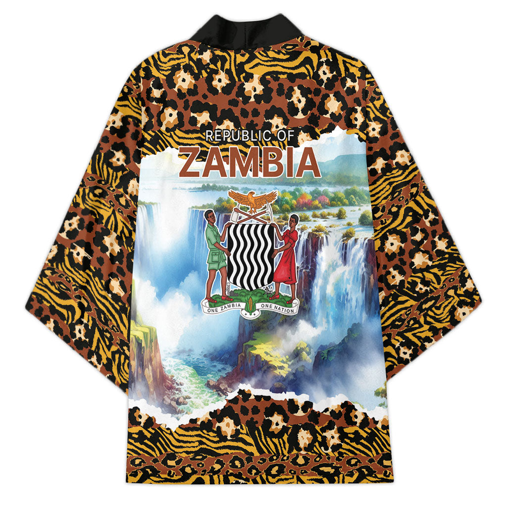Zambian Heritage Independence 1964 Kimono Traditional African Seamless Pattern