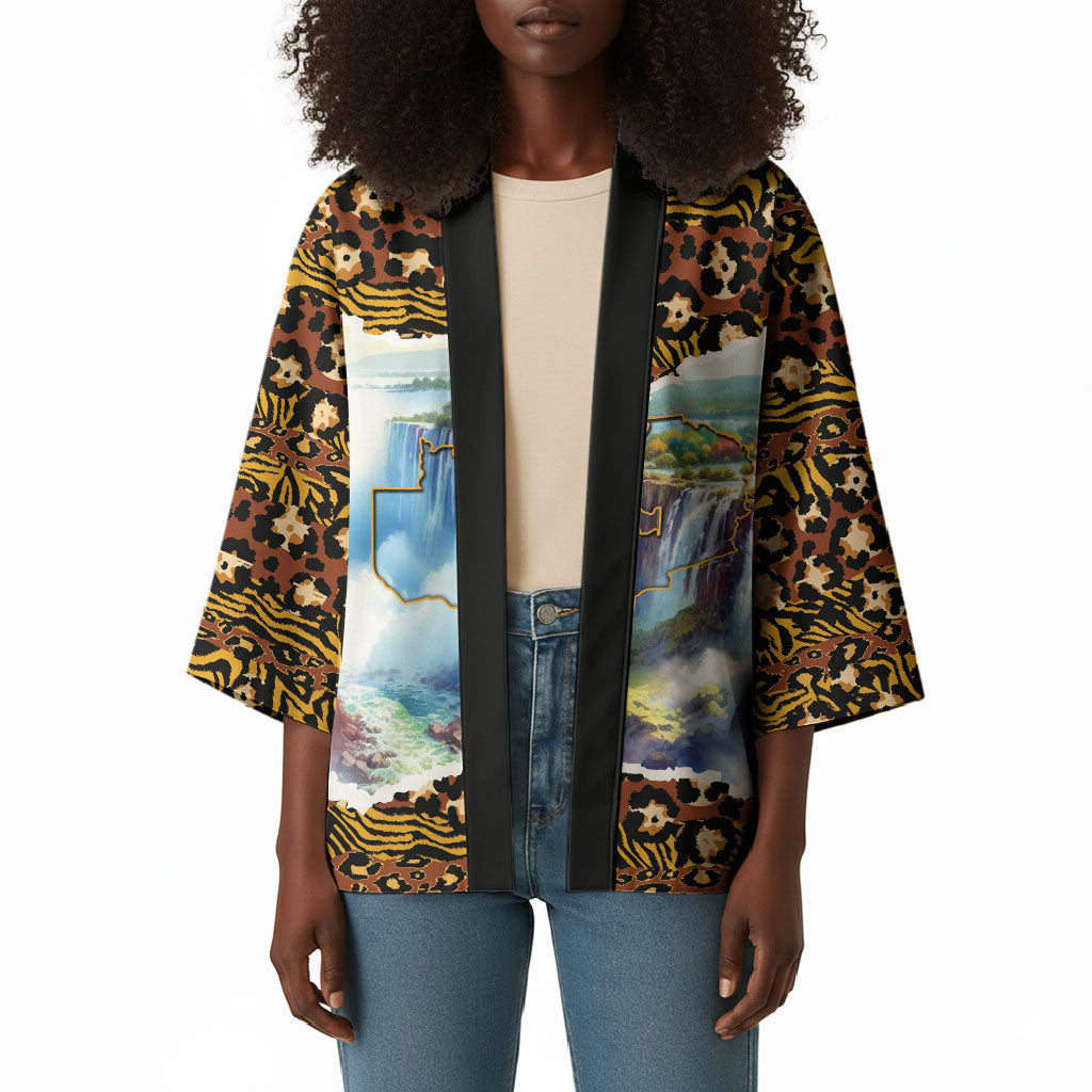 Zambian Heritage Independence 1964 Kimono Traditional African Seamless Pattern