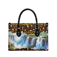 Zambian Heritage Independence 1964 Leather Bag Traditional African Seamless Pattern