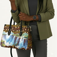 Zambian Heritage Independence 1964 Leather Bag Traditional African Seamless Pattern