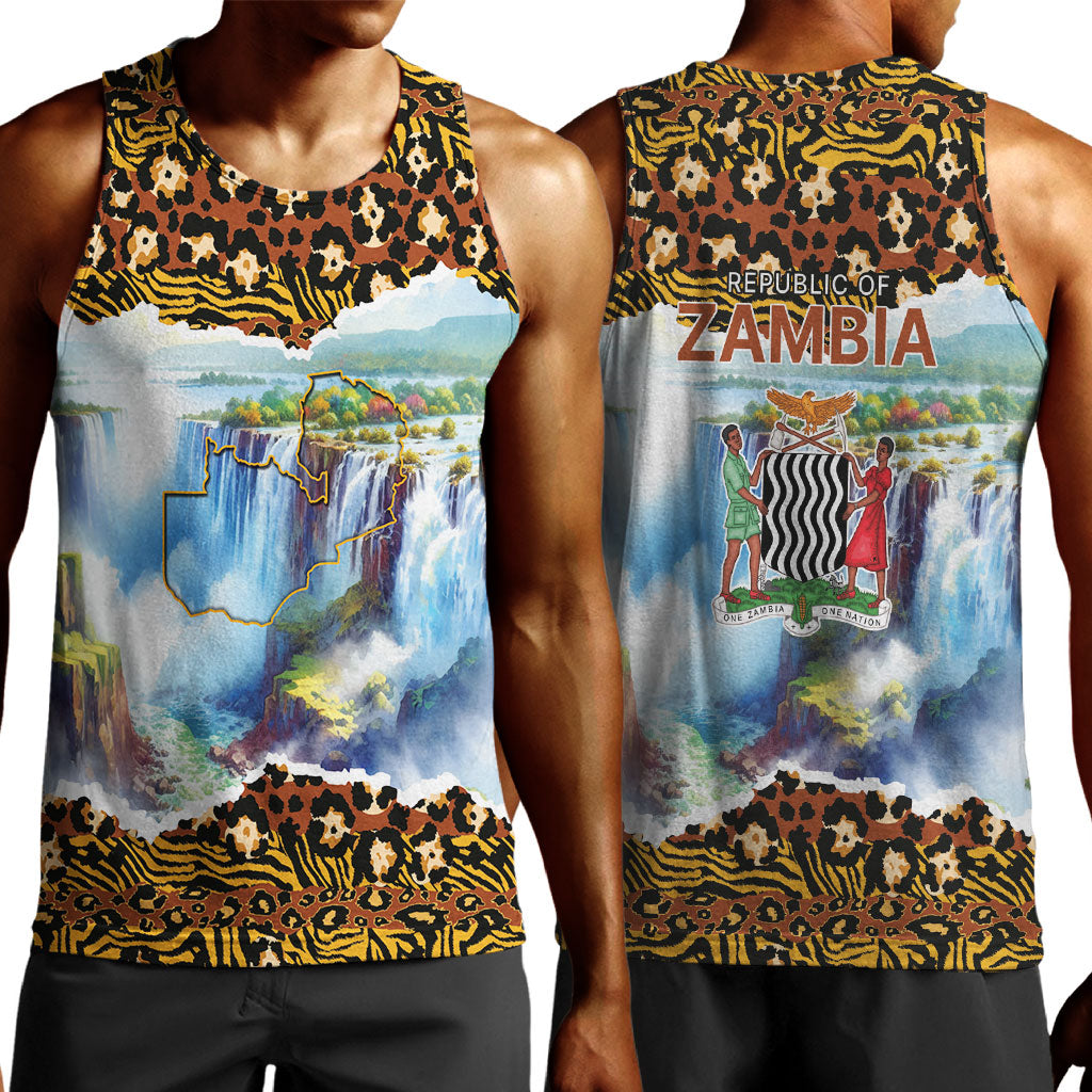 Zambian Heritage Independence 1964 Men Tank Top Traditional African Seamless Pattern