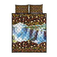 Zambian Heritage Independence 1964 Quilt Bed Set Traditional African Seamless Pattern
