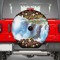 Zambian Heritage Independence 1964 Spare Tire Cover Traditional African Seamless Pattern