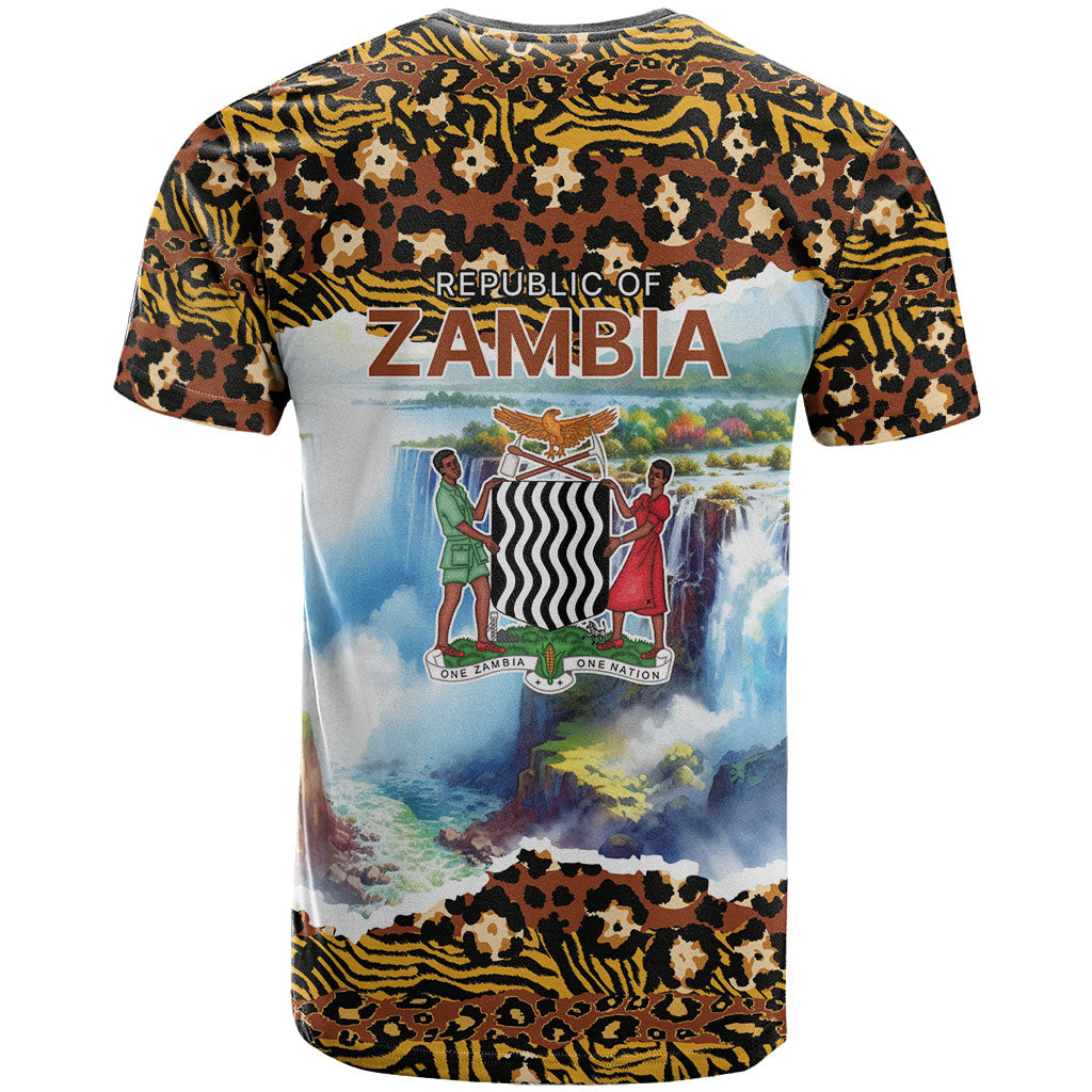 Zambian Heritage Independence 1964 T shirt Traditional African Seamless Pattern