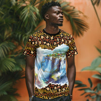 Zambian Heritage Independence 1964 T shirt Traditional African Seamless Pattern