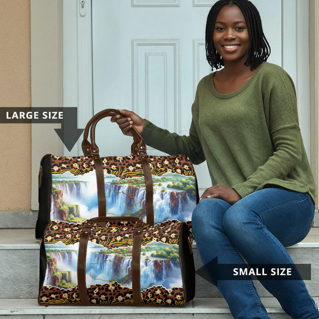 Zambian Heritage Independence 1964 Travel Bag Traditional African Seamless Pattern
