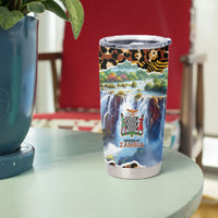 Zambian Heritage Independence 1964 Tumbler Cup Traditional African Seamless Pattern